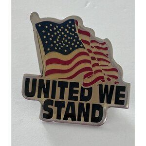 United We Stand USA American Flag Lapel Pin Patriot Patriotism Veteran